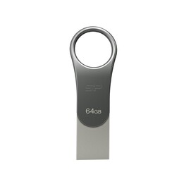 Silicon Power Mobile C80 USB-Stick 64 GB USB Type-A / USB Type-C 3.0 (3.1 Gen 1) Titan