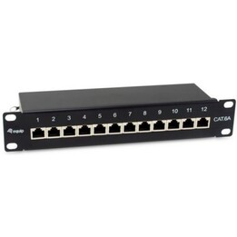Patchpanel Equip 12x RJ45 Cat6A 10" FTP 1HE Premium nero
