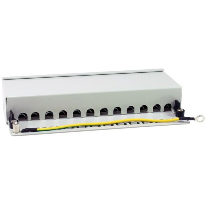 Equip 326522 Pannello patch schermato a 12 porte Cat.6A Desktop 500MHz Grigio