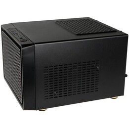 Kolink Satellite Micro-ATX Mini-ITX Cube PC Case Black 260x190x280mm 120mm Fan
