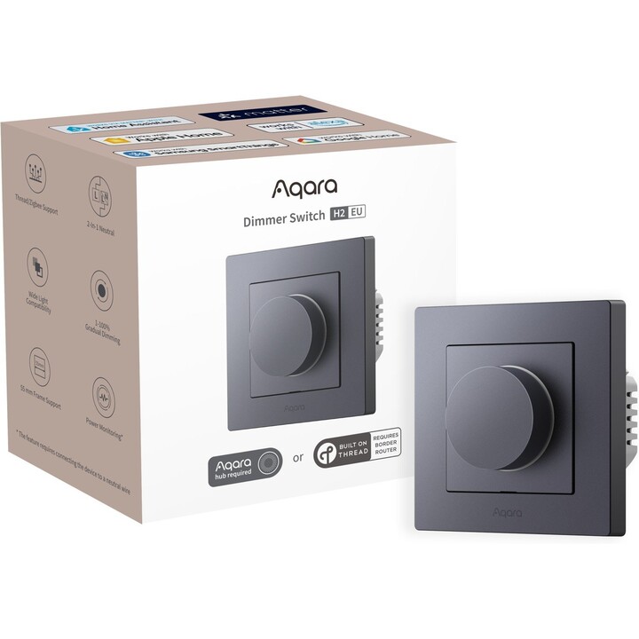 VARIATEUR D´INTELLIGENCE POUR MAISON INTELLIGENTE H2/GRIS KD-R01D-G AQARA