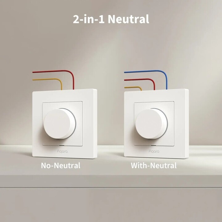 INTERRUTTORE DIMMER PER CASA INTELLIGENTE H2/GRIGIO KD-R01D-G AQARA