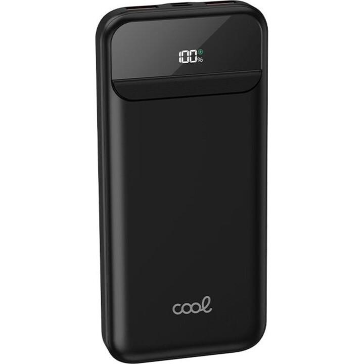 Batería Externa Cool Power Bank 10.000 mAh Carga Rápida 22.5W 3 Cables Negro