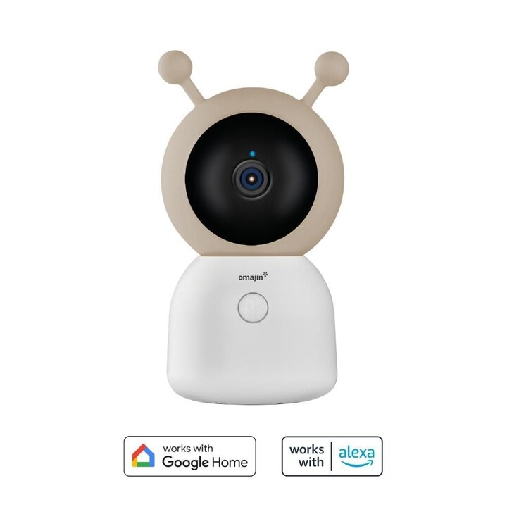 omajin by Netatmo OBC-01-EU video-monitor para bebés Wi-Fi/Ethernet Beige, Negro, Blanco