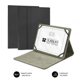 Capa para tablet Subblim Funda Tablet Clever Stand de 10,1" preta