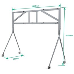Yealink MB-FloorStand-D652 Dual für MeetingBoard 65, grau-silber