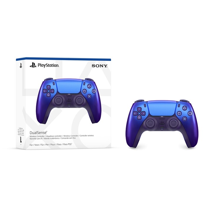 Sony 1000044475 Indigo Bluetooth/USB Analog/Digital Gamepad and Steering Wheel Controller for PlayStation 5, iOS