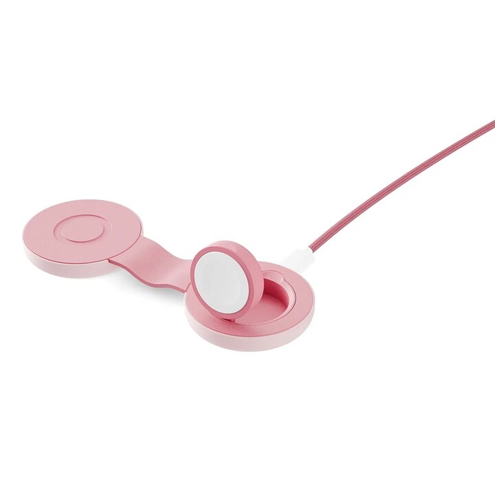 Twelve South ButterFly SE cargador 2 en 1 Qi2 rosa
