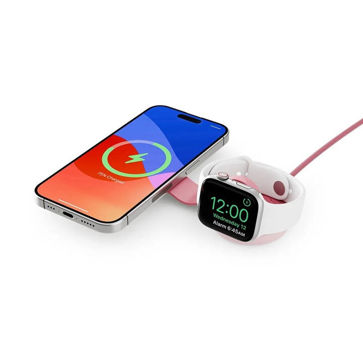 Twelve South ButterFly SE chargeur 2-en-1 Qi2 rose