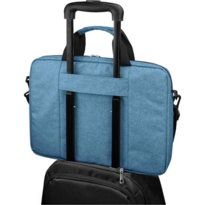 Subblim Maletín Air Padding 15.6" Azul, Interior Acolchado, Bolsillo Exterior
