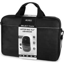 Subblim Select Pack USB-Laptoptasche + Maus für Laptops bis zu 15,6 Zoll/39,6 cm