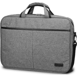 Cartella Subblim Elite Grey fino a 14", doppia cerniera, tasca esterna