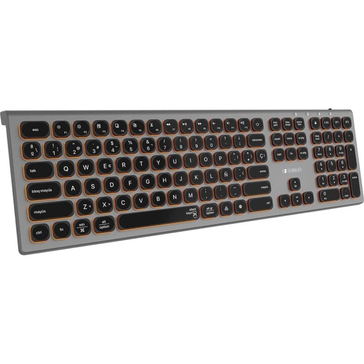 Subblim Master Backlit Multi-Device Wireless Keyboard Gray/Black