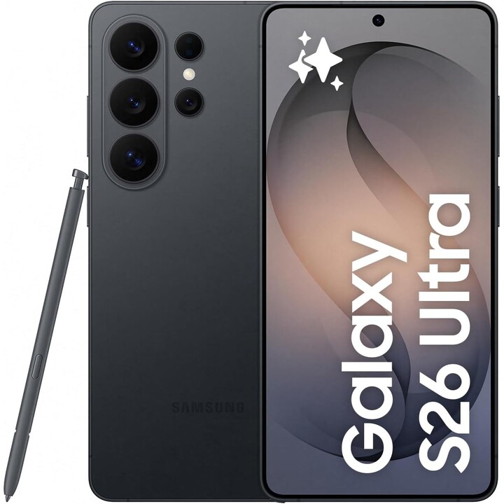 Samsung Galaxy S26 Ultra S948, 12GB+512GB, Galaxy AI, fotocamera da 200MP, S Pen inclusa, Nero