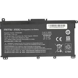 Mitsu Batería compatible para portátil HP HT03XL 11.4V 3400MAH