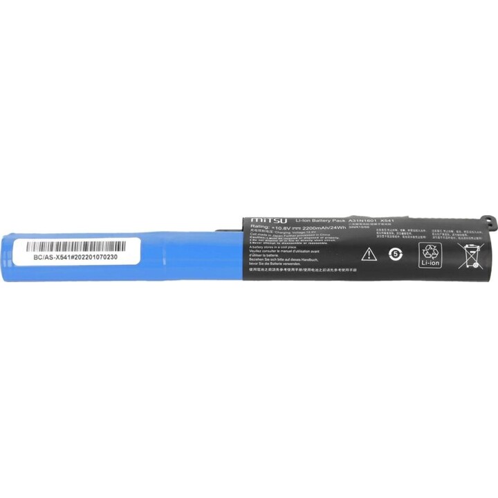 Mitsu Batería compatible para portátil Asus A31N1601 10.8V 2200mAh