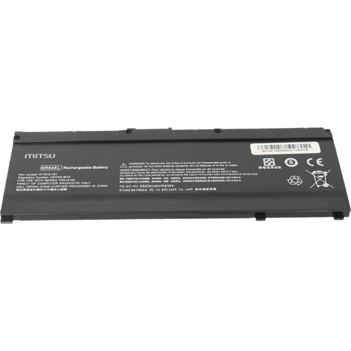 Bateria compatível Mitsu para laptop HP SR04XL 15,4V 3500 mAh