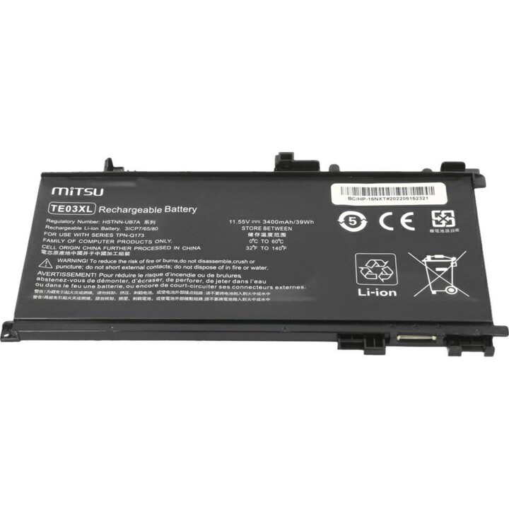 Mitsu kompatibler Akku für HP TE03XL Laptop 11,55V 3400 mAh