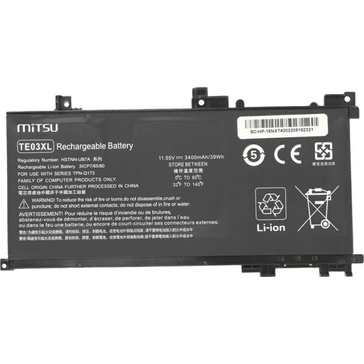 Mitsu kompatibler Akku für HP TE03XL Laptop 11,55V 3400 mAh