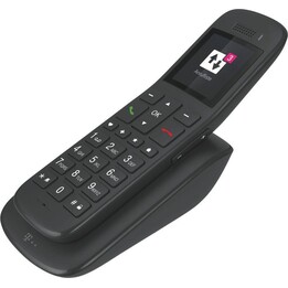 Téléphone Telekom Sinus A32 ébène, avec socle et répondeur