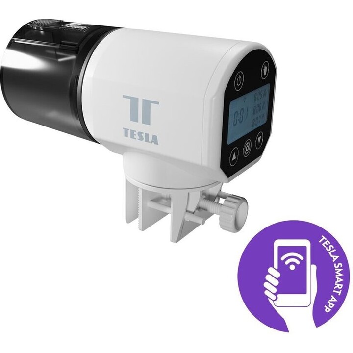 Alimentador de aquário Tesla TSL-PC-059DW, branco / preto