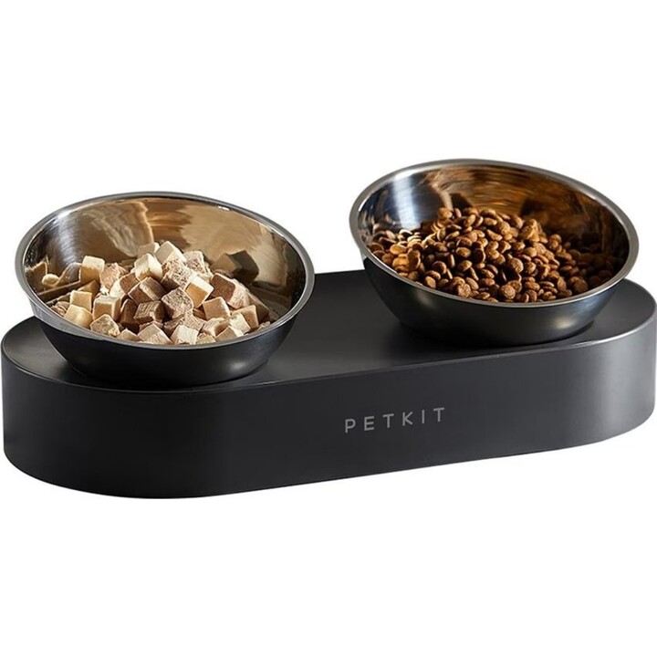 Petkit F4 mangeoire double en métal réglable pour chats