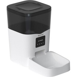 Smart Electronic Pet Feeder, Schwamm, 3L, Weiß / Schwarz