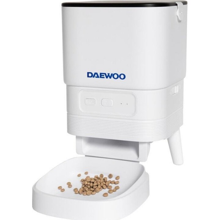Daewoo - D-PF13 Comedouro e taça de água para cães e gatos, Acrilonitrilo Butadieno Estireno (ABS), Cinzento, Branco, Universal
