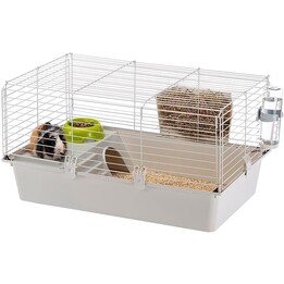 Ferplast Jaula espaciosa para cobayas CAVIE 80, 77 x 48 x h 42 cm, Gris