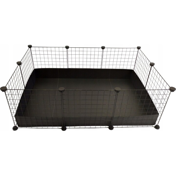 C&C Gabbia modulare 3x2 110x75 cm cavia, riccio, nero