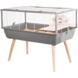 Zolux Neo Nigha H36 Jaula, para hámster de plástico, 77,5 x 47,5 x 64,5 cm, Gris