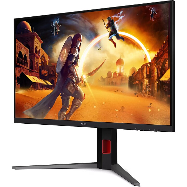 Monitor da gioco AOC U32G4U 31,5" 4K UHD Fast IPS 160Hz Dual Frame FHD 320Hz 0,5ms HDR400 HDMI2.1 Hub USB Nero/Rosso