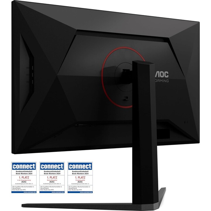 Monitor da gioco AOC U32G4U 31,5" 4K UHD Fast IPS 160Hz Dual Frame FHD 320Hz 0,5ms HDR400 HDMI2.1 Hub USB Nero/Rosso