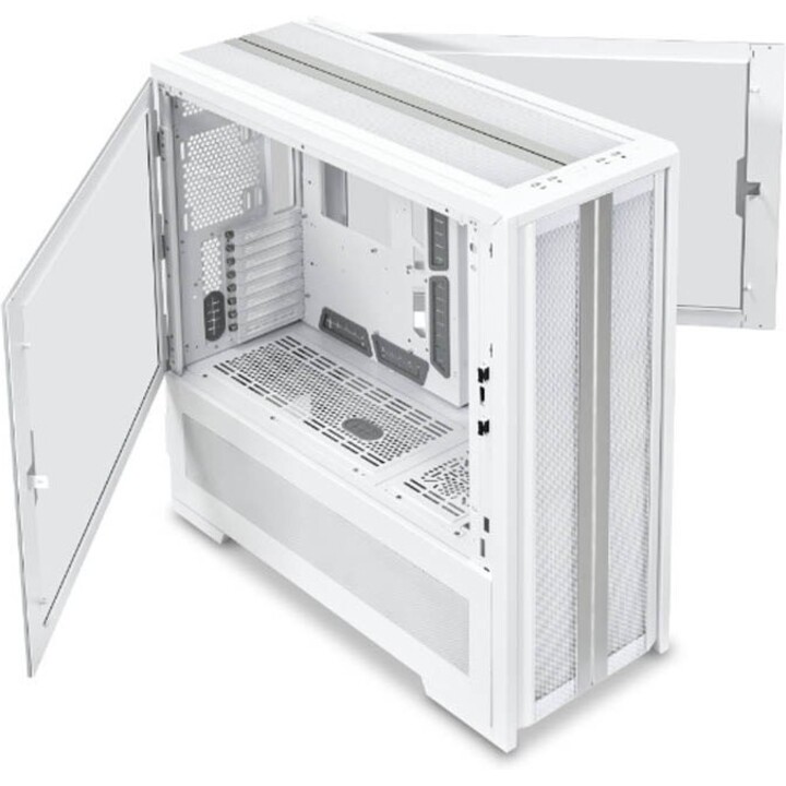 Lian Li V3000 PLUS G99.V3000PW.00 Case PC Full Tower E-ATX Bianco Vetro Temperato 3x480mm Radiatore Doppio Sistema 16 Ventole
