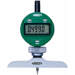 Insize 2141-202A Digitaler Tiefenmesser 300mm/100mm Reach Sensor 0.01mm Auflösung IP54 LCD USB Ausgang SPC Daten ±0.03mm Genauig