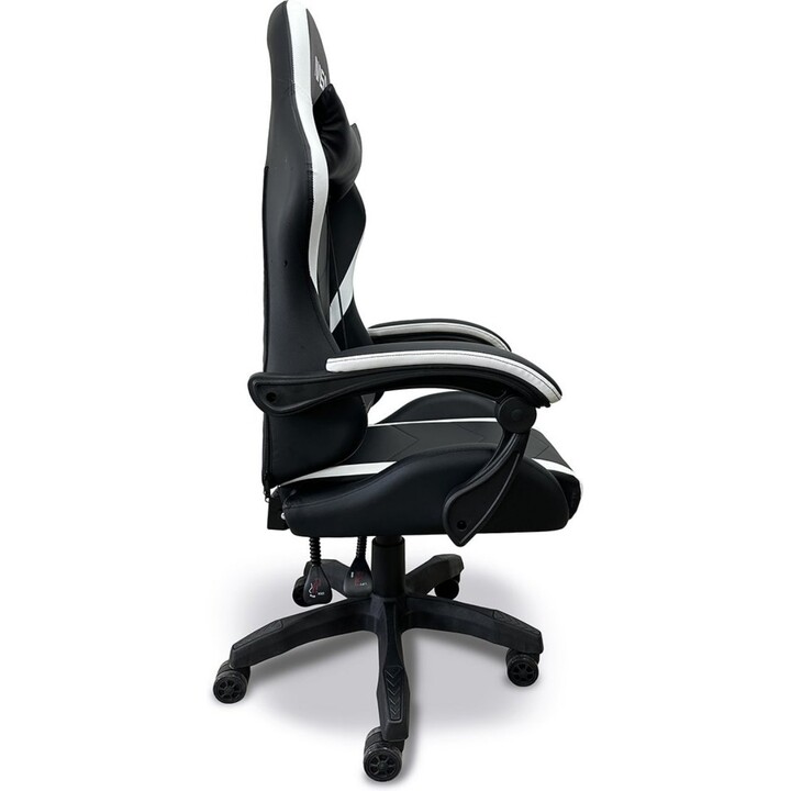NASA Orion OR009-W Silla Gaming Ergonómica Piel sintética Respaldo Alto Almohada Lumbar Ajustable 2D Brazos 90-180° Reclinable 1