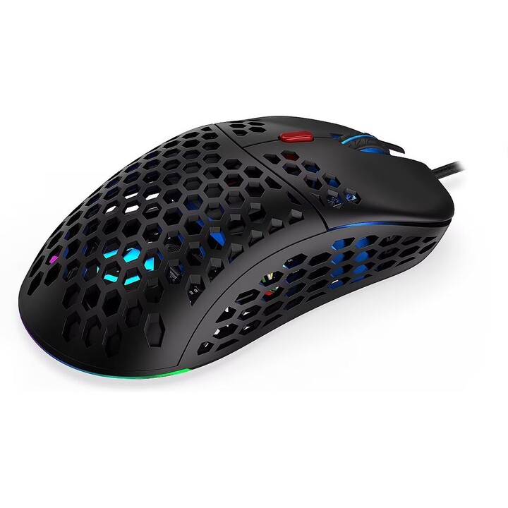 Endorfy LIX Plus EY6A001 Ratón con cable para juegos PixArt 19.000 DPI 10,16m/s Kailh GM 8.0 80M Clics 6 Botones programables PT