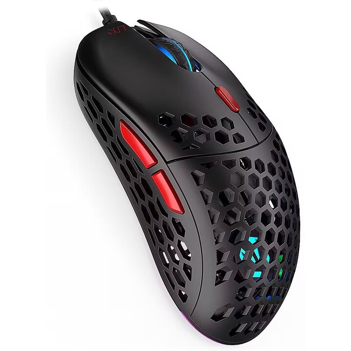 Endorfy LIX Plus EY6A001 Ratón con cable para juegos PixArt 19.000 DPI 10,16m/s Kailh GM 8.0 80M Clics 6 Botones programables PT