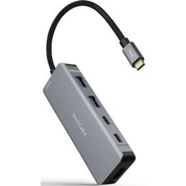 NANO CABLE 10.16.1006 Hub USB-C 2xUSB-A 2xUSB-C HDMI PD 100W Gris