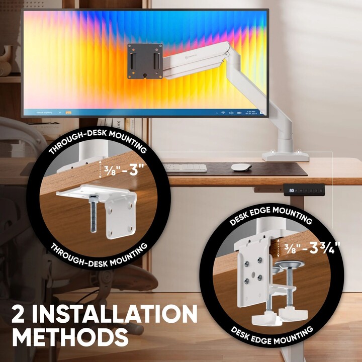 Support de bureau pour moniteur ACC/15-42" Noir/Blanc G110-BW ONKRON