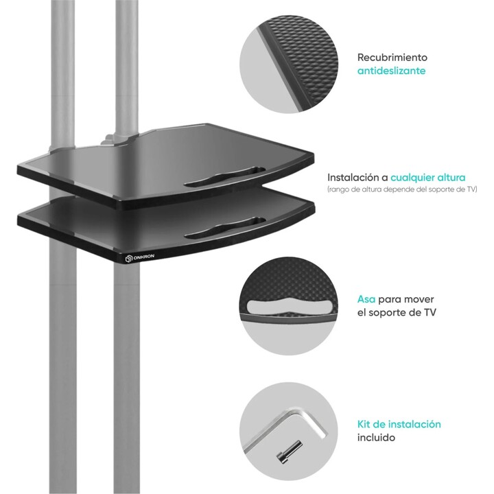 SUPPORTO MOBILE PER TV/NERO APT1551-B ONKRON