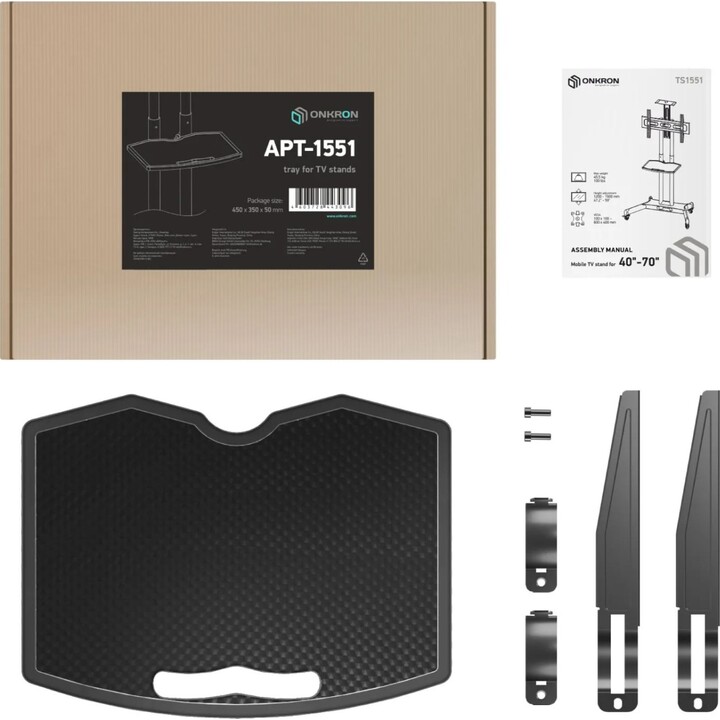 SUPPORTO MOBILE PER TV/NERO APT1551-B ONKRON