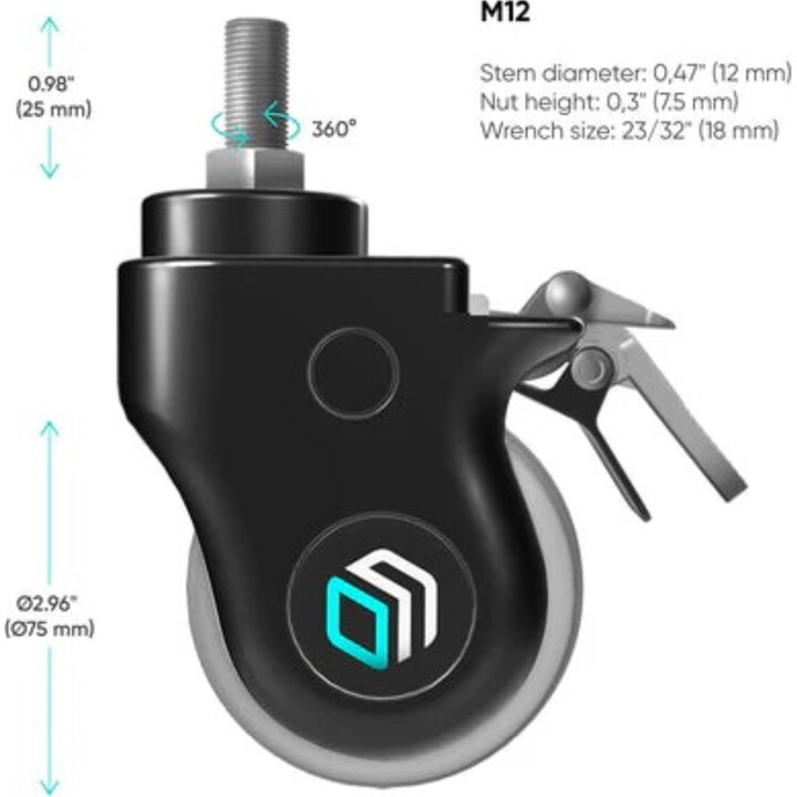 TV-Set-Zubehör-Radsatz/groß AWL75-B ONKRON