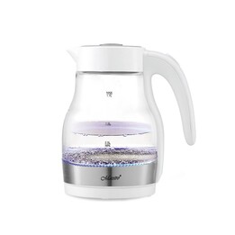 Maestro MR-061-WHITE bollitore elettrico in vetro trasparente/bianco