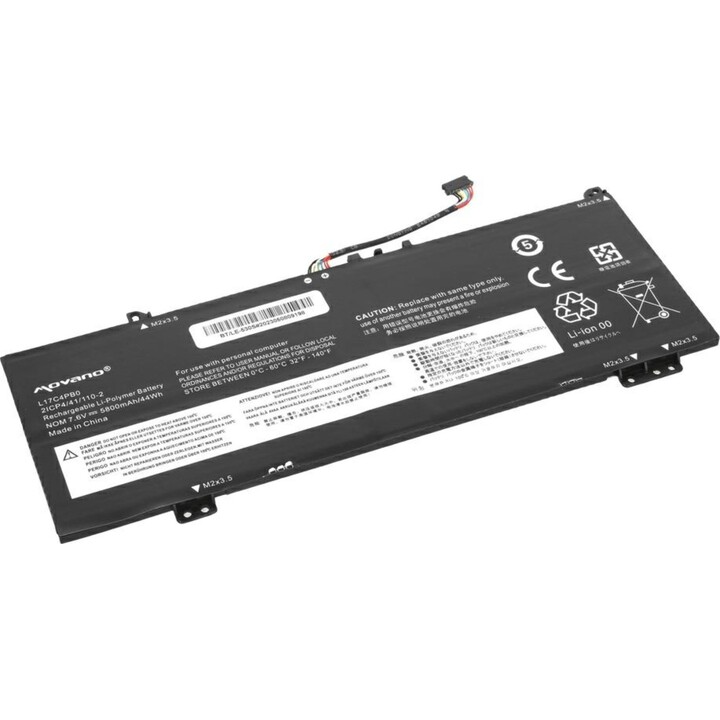 Batería compatible para portátil LENOVO Ideapad L17C4PB0 7.6v 5800 mAh Movano