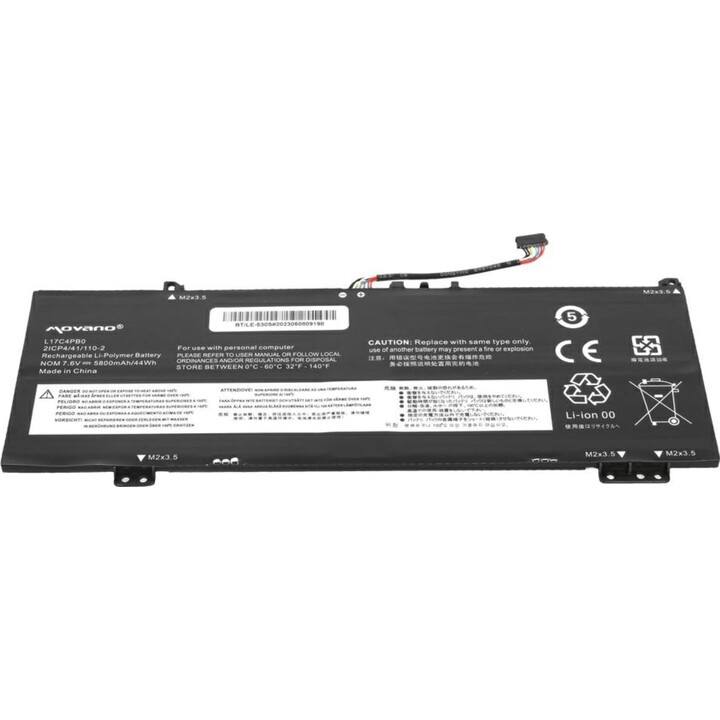 Batería compatible para portátil LENOVO Ideapad L17C4PB0 7.6v 5800 mAh Movano