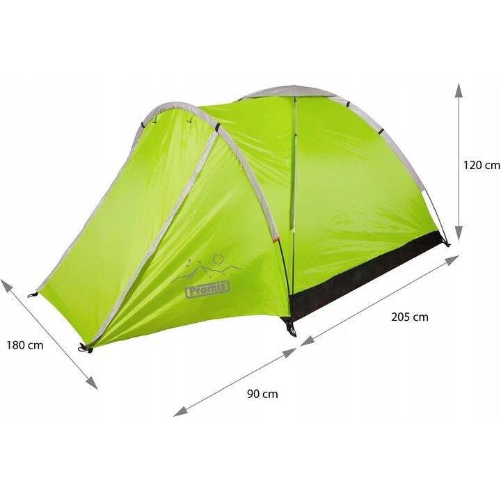 TIENDA DE CAMPAMENTO TURÍSTICO 2 x 2m ALPENAIR PRO MOSQUITERA INVERSIÓN