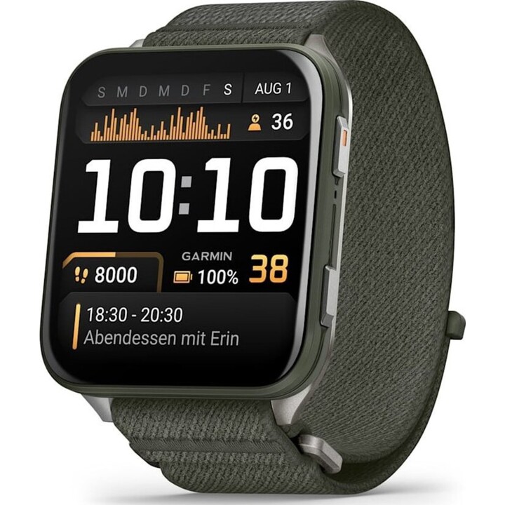 Garmin Venu X1 5,08 cm (2") AMOLED Numérique 448 x 486 pixels Écran tactile Gris Wifi GPS (satellite)