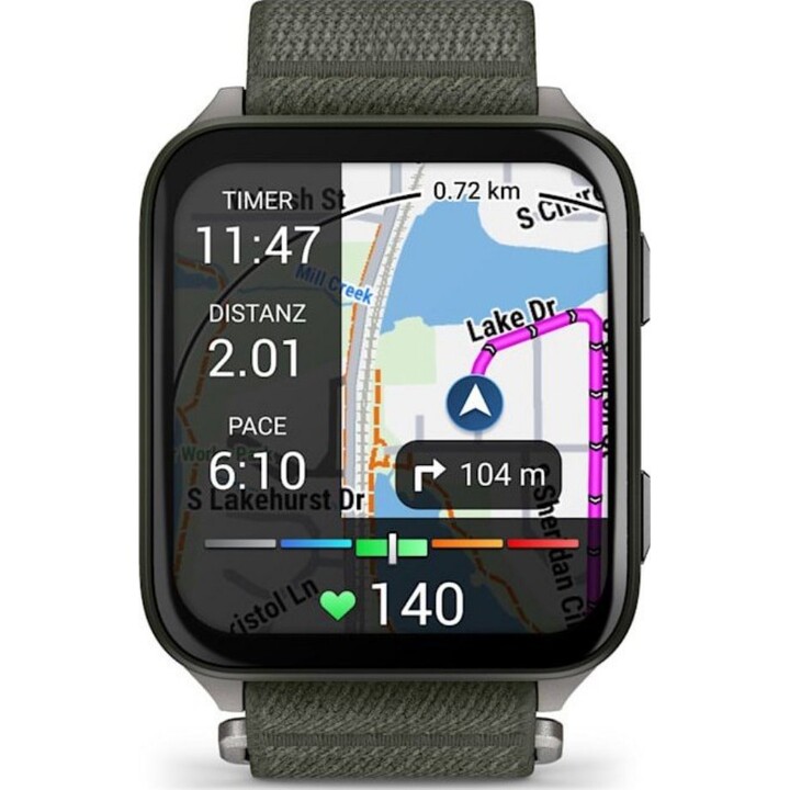 Garmin Venu X1 5,08 cm (2") AMOLED Numérique 448 x 486 pixels Écran tactile Gris Wifi GPS (satellite)