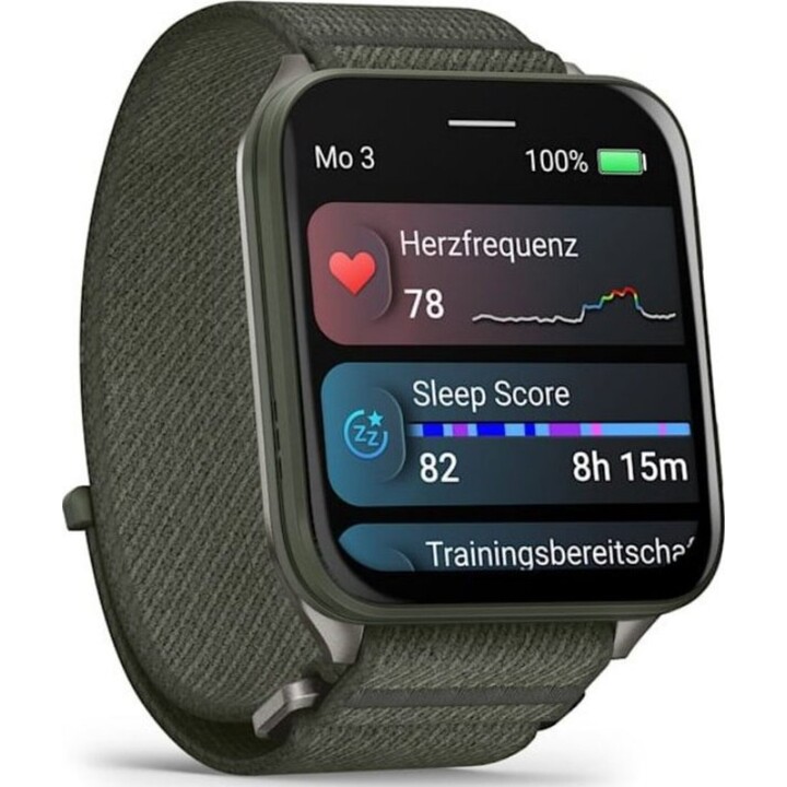 Garmin Venu X1 5,08 cm (2") AMOLED Numérique 448 x 486 pixels Écran tactile Gris Wifi GPS (satellite)